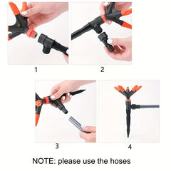 360 Degree Garden Sprinkler Automatic Rotating Sprinkler With Spike