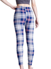 Plaid Print Leggings for Women