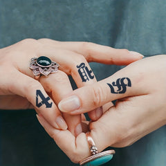 Tattoo Stencil & Dye Set - Totem Character Pattern - Semi-Permanent