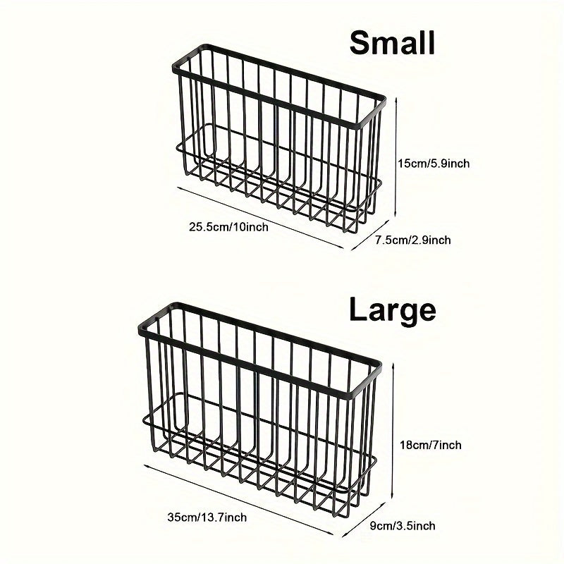 2pcs Cling Film Storage Basket Refrigerator Organizer
