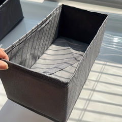 3 Pcs Solid Clothes Storage Box Foldable Organizer