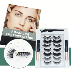 7 Pairs Self Adhesive Natural Look Eyelashes No Glue Needed Waterproof