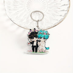 Cartoon Acrylic Keychain Pendant Anime Key Chain Bag Accessories