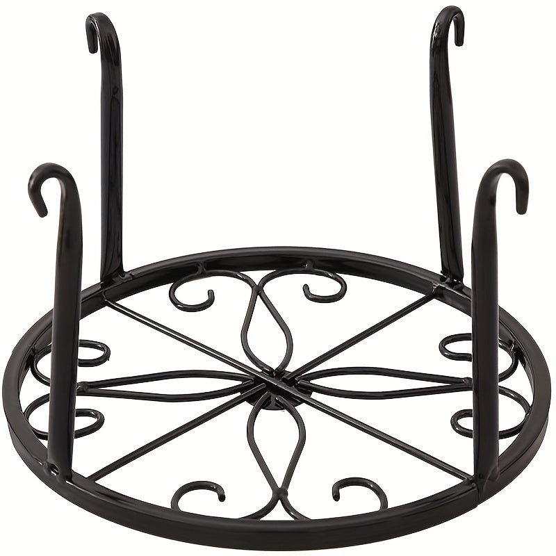 2pcs Metal Rustproof Iron Plant Stand Indoor Outdoor Garden Planters Pots