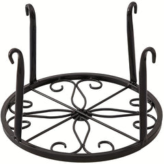 2pcs Metal Rustproof Iron Plant Stand Indoor Outdoor Garden Planters Pots