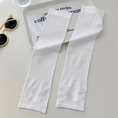 Breathable Sunscreen Long Arm Protection Sleeve - Fingerless Design