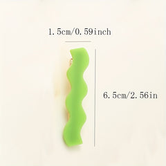 4pcs Long Wavy Hair Clip Duck Billed Style Hair Clip For Side Hair Bang