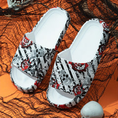 Men's Halloween Theme Slides Non Slip Slippers Open Toe Shoes