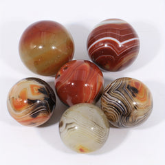 Natural Sardonyx Agate Healing Sphere Reiki Stone