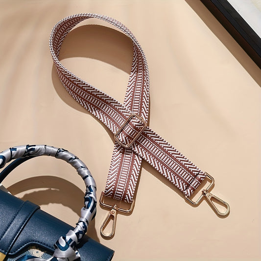Boho Style Adjustable Shoulder Strap 3 Width Replacement Belt Striped Wide