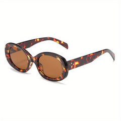 Men's Oval Frame Sunglasses UV Protection Outdoor Sports Glasses