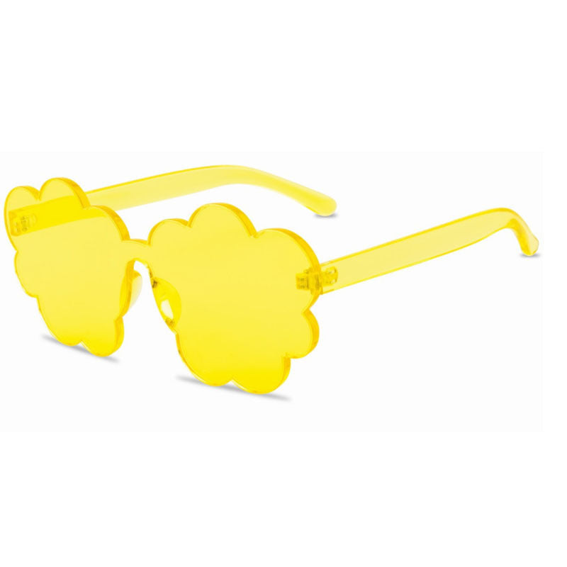 Cloud Candy Love Sunglasses Flowers Frameless PC One Piece Ocean Shades