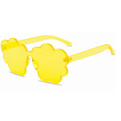 Cloud Candy Love Sunglasses Flowers Frameless PC One Piece Ocean Shades