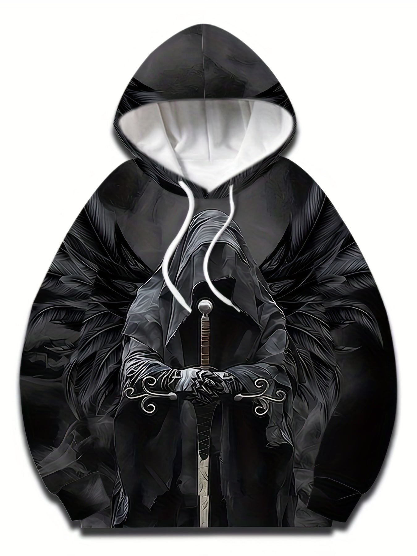 Mystery Person 3D Print Hoodie Graphic Pullover for Men