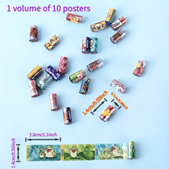 1000 Mini Stickers for DIY Bracelets &ndash; Birds Geometric Patterns