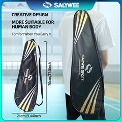 SALYWEE Badminton Racket Bag - Thickened & Abrasion Resistant - Outdoor Training