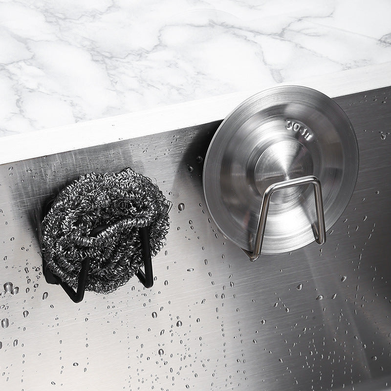 Stainless Steel Sponge Holder Wall Mount Sink Drain Rack