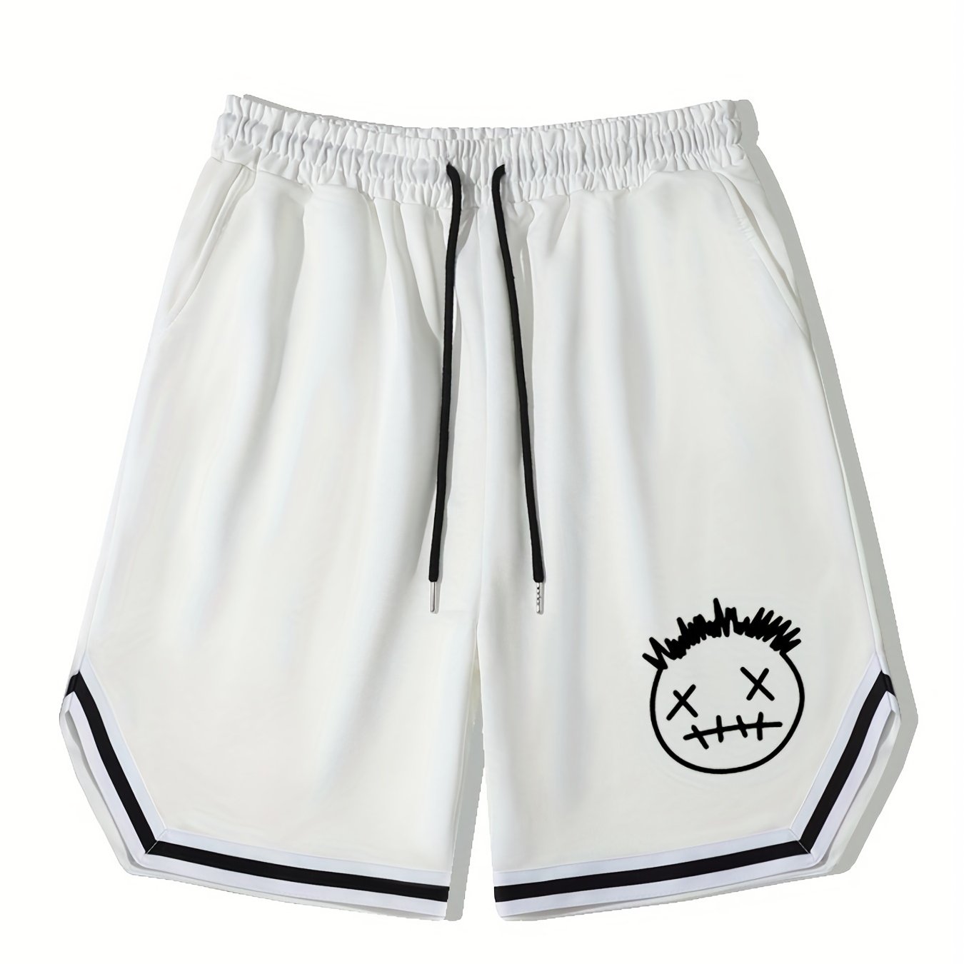 Men's Streetwear Shorts Grimace Graphic Drawstring Stretchy Short Pants