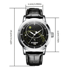 KUERST Student's Auto Mechanical Watch Waterproof Starry Sky Butterfly