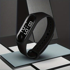 Waterproof Silicone LED Sports Watch for Kids