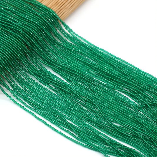 Green Spinel Beads 16" Strand Natural Semi Precious Stone