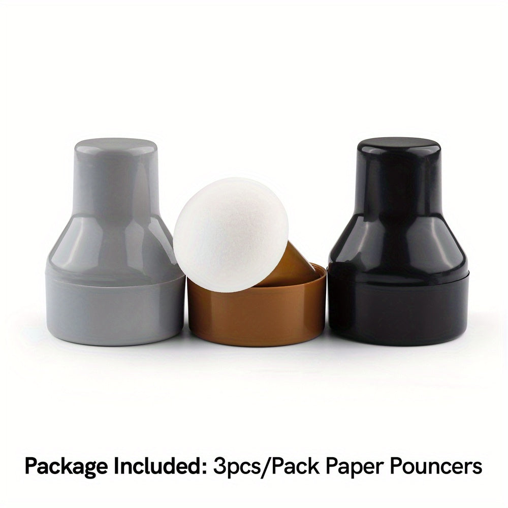 Colorful Paper Pouncers DIY Scrapbook Inking Sponge Set With Storage Cases
