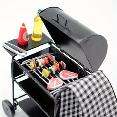 1:12 Scale Outdoor Grill Oven Dollhouse Model for Kitchen DIY Decor