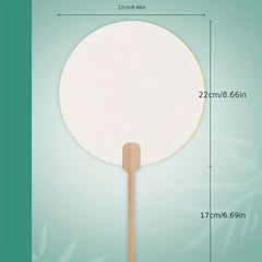 DIY Blank Fan for Painting Children's Watercolor Painting Fan