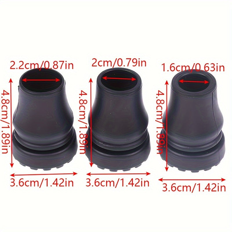 Trekking Pole Rubber Tips with T Handle for Hikes