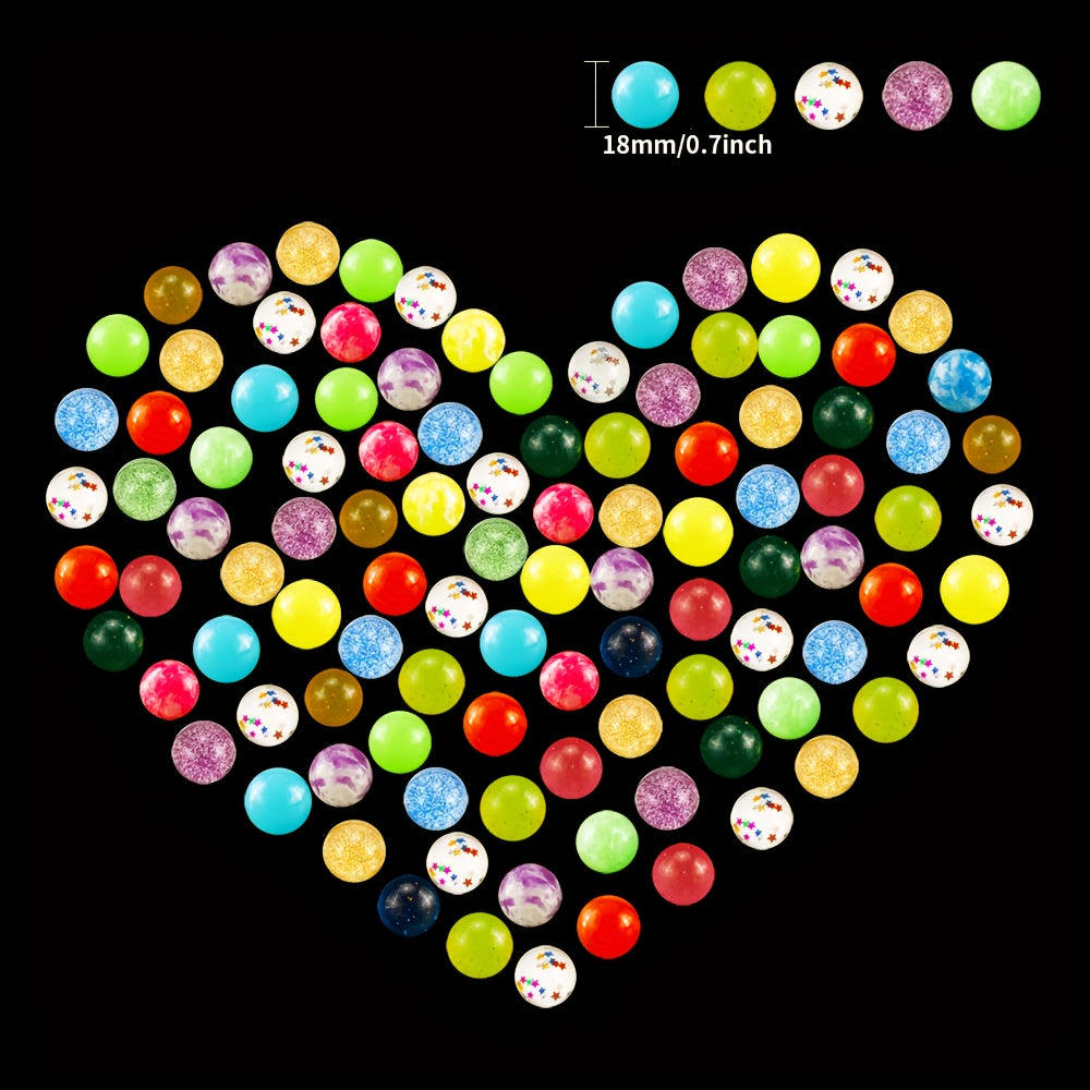 20pcs 19mm Rubber Bouncy Balls for Kids Sports Games Toy Balls