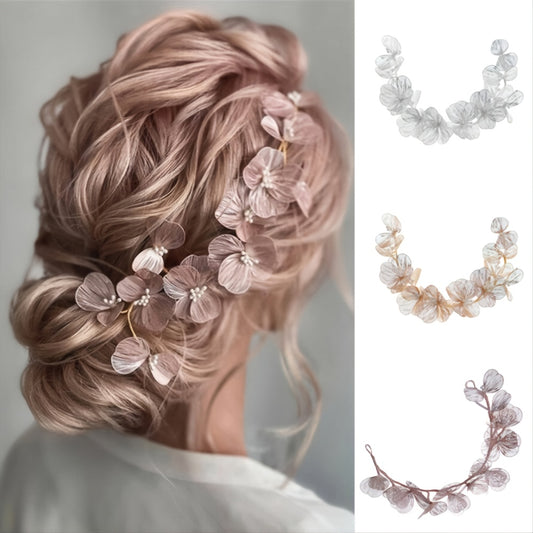 Golden Leaf Pearl Headband Vintage Baroque Hair Piece