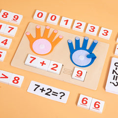 Wooden Finger Counting Board Math Toy for Toddlers 3-6 Years