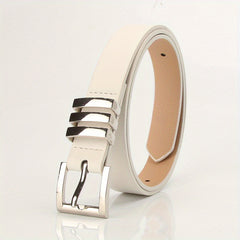 Square Pin Buckle PU Belt Women Dress Jeans Casual Belt