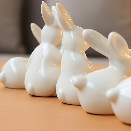 Bunny Ring Holder Ceramic Animal Jewelry Holder for Little Girl Women Home Decor