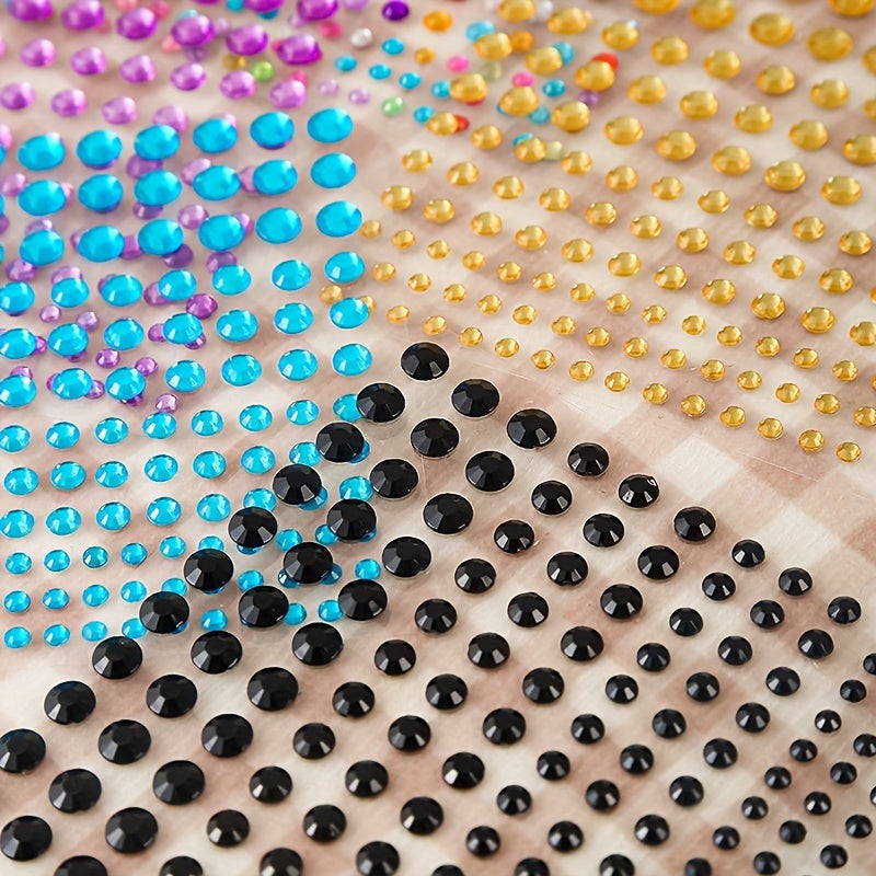 DIY Face Makeup Gem Sticker, Crystal Sticker for Halloween Fairy Style