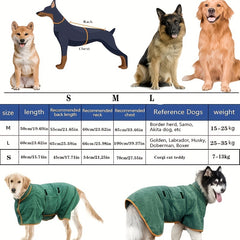 Quick Dry Pet Bathrobe for Dogs and Cats