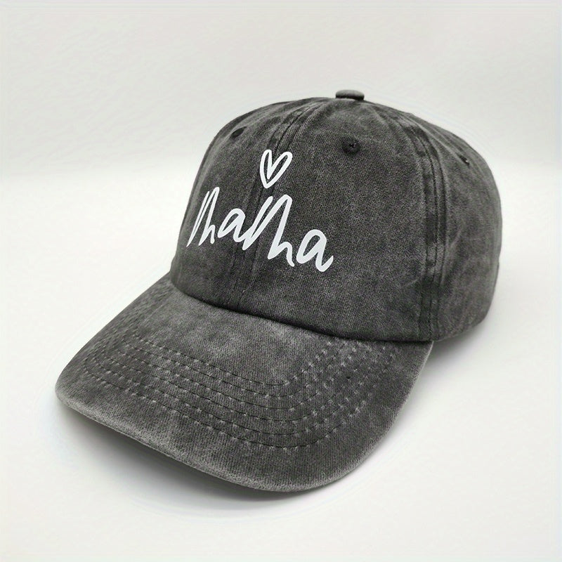 Vintage Baseball Cap Print Hat For Men Women