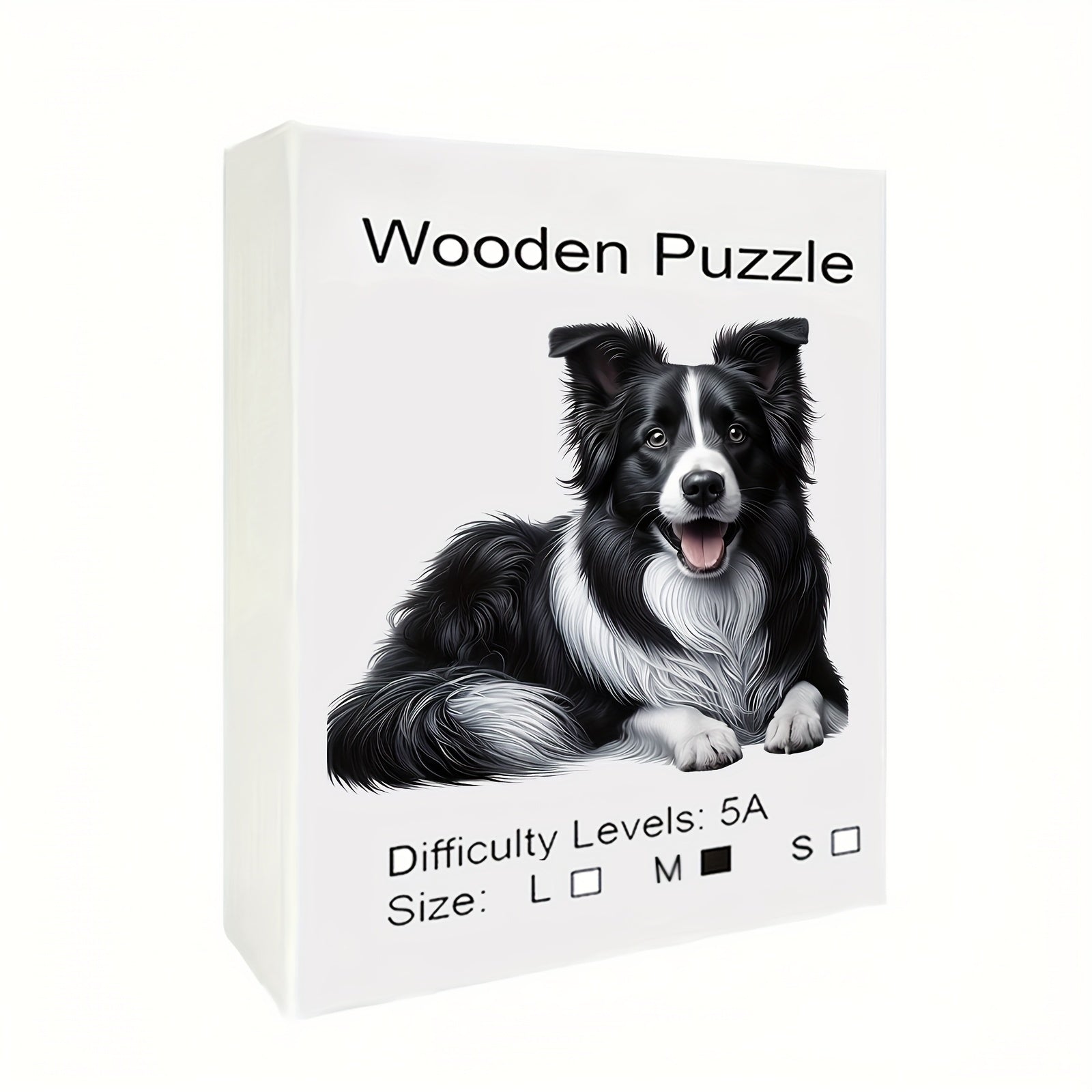 Wooden Puzzle Puppy Parrot Art Paper Box Unique Jigsaw Toy