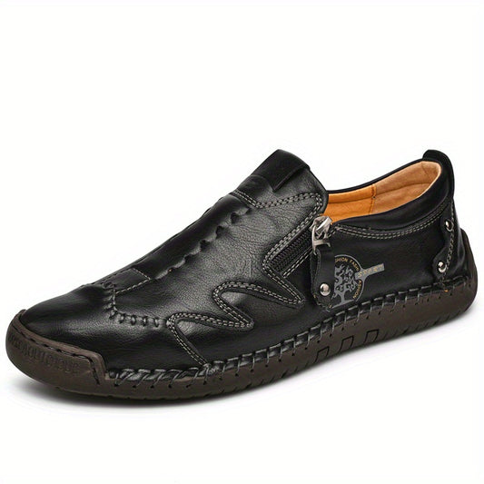 Men's Zipper Loafers Assorted Colors Outdoor Shoes