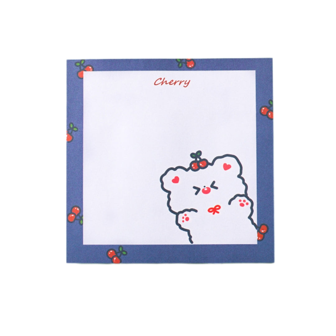 1pc Bear Sticky Notes 80sheets Heart Post Message Tearable Note