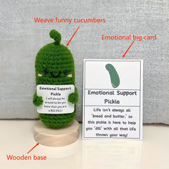 Emotional Support Pickle Gift Set with Affirmation Cards