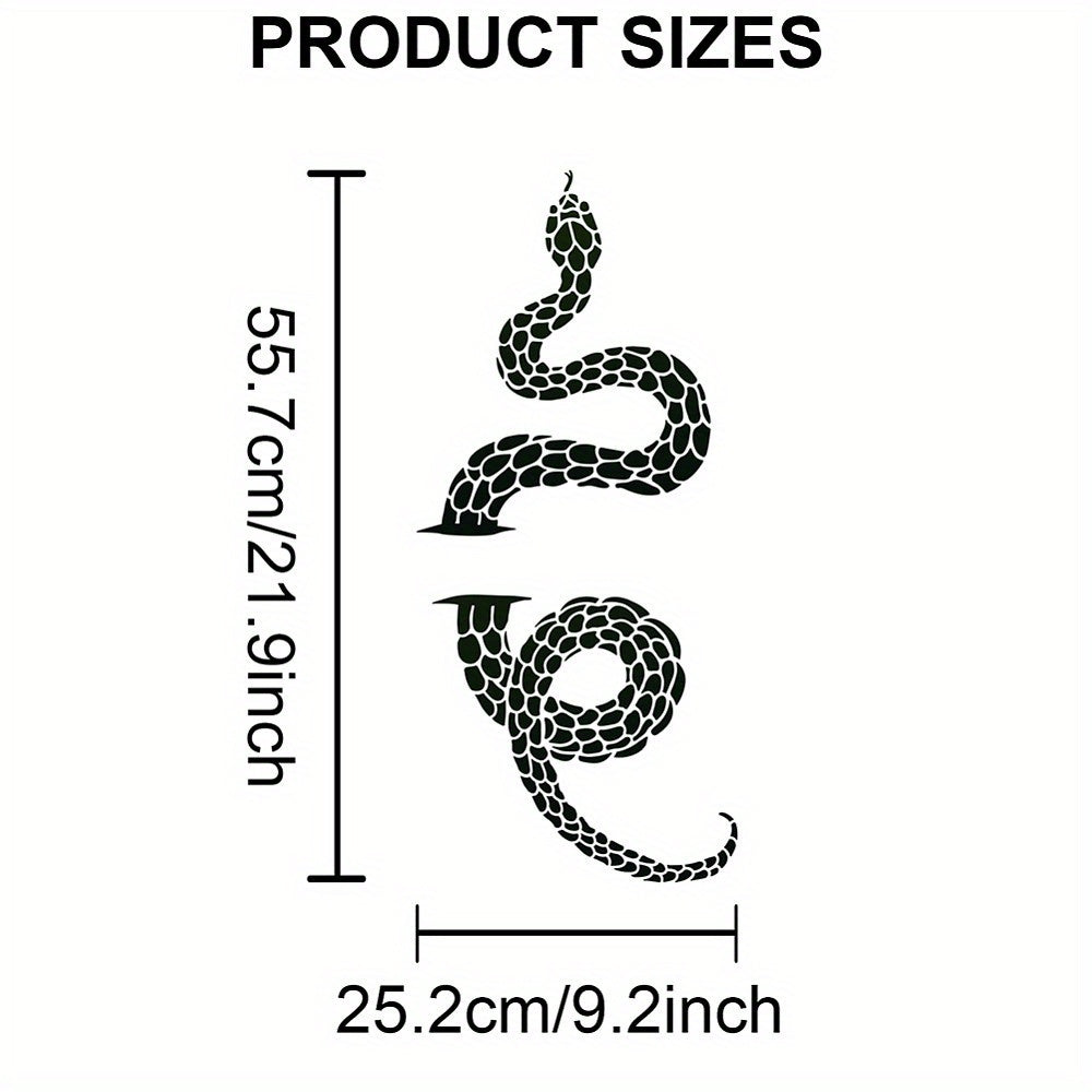 1 Set PET Snake Stencils 300x300mm with Art Paint Brushes