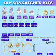 200pcs Crystal Sun Catcher DIY Kit Window & Garden Decor
