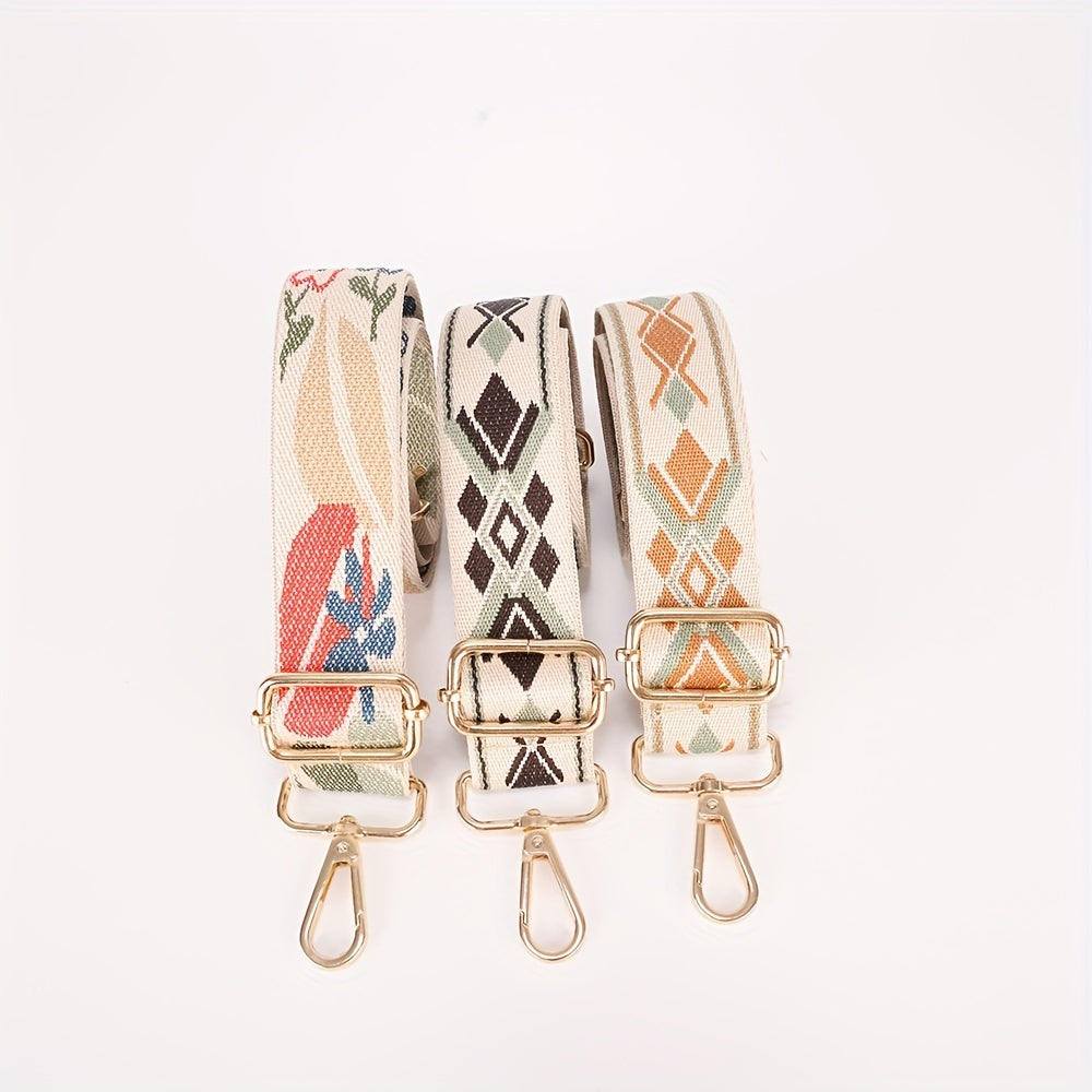 Vintage Pattern Strap Durable Adjustable Shoulder Bag Strap