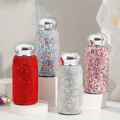 260ml Rhinestone Insulated Cup Portable Water Bottle Gift