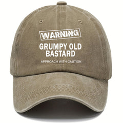 Unisex Distressed Retro Letter Baseball Cap
