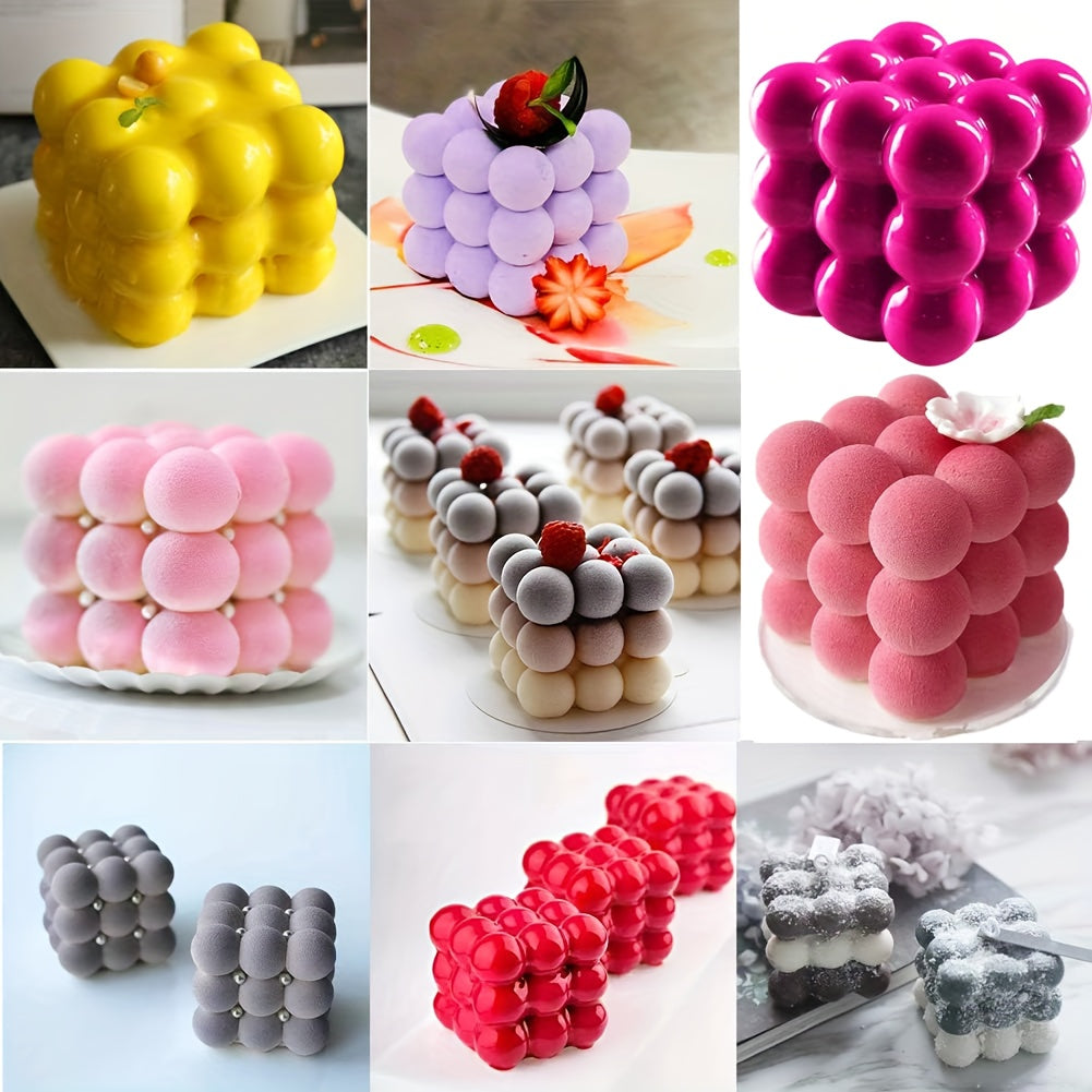 Bubble Silicone Baking Mold - 6 Cavity Candle & Dessert Mold