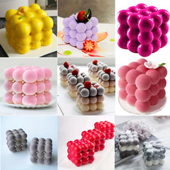 Bubble Silicone Baking Mold - 6 Cavity Candle & Dessert Mold