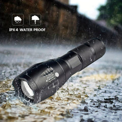Retractable Outdoor Strong Light Flashlight Long Shot Flashlight