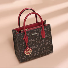 Letter Pattern Double Handle Bag Women's Shoulder Bag